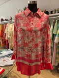 STYLISCHE OVERSIZE BLUSE TUNIKA ROSE
