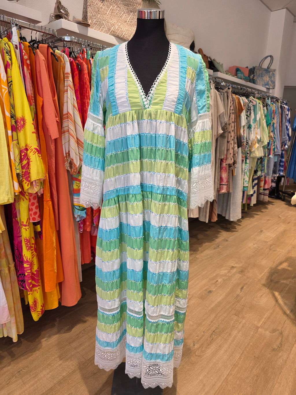 IBIZA STYLE HIPPIE LOOK MAXIKLEID GR38