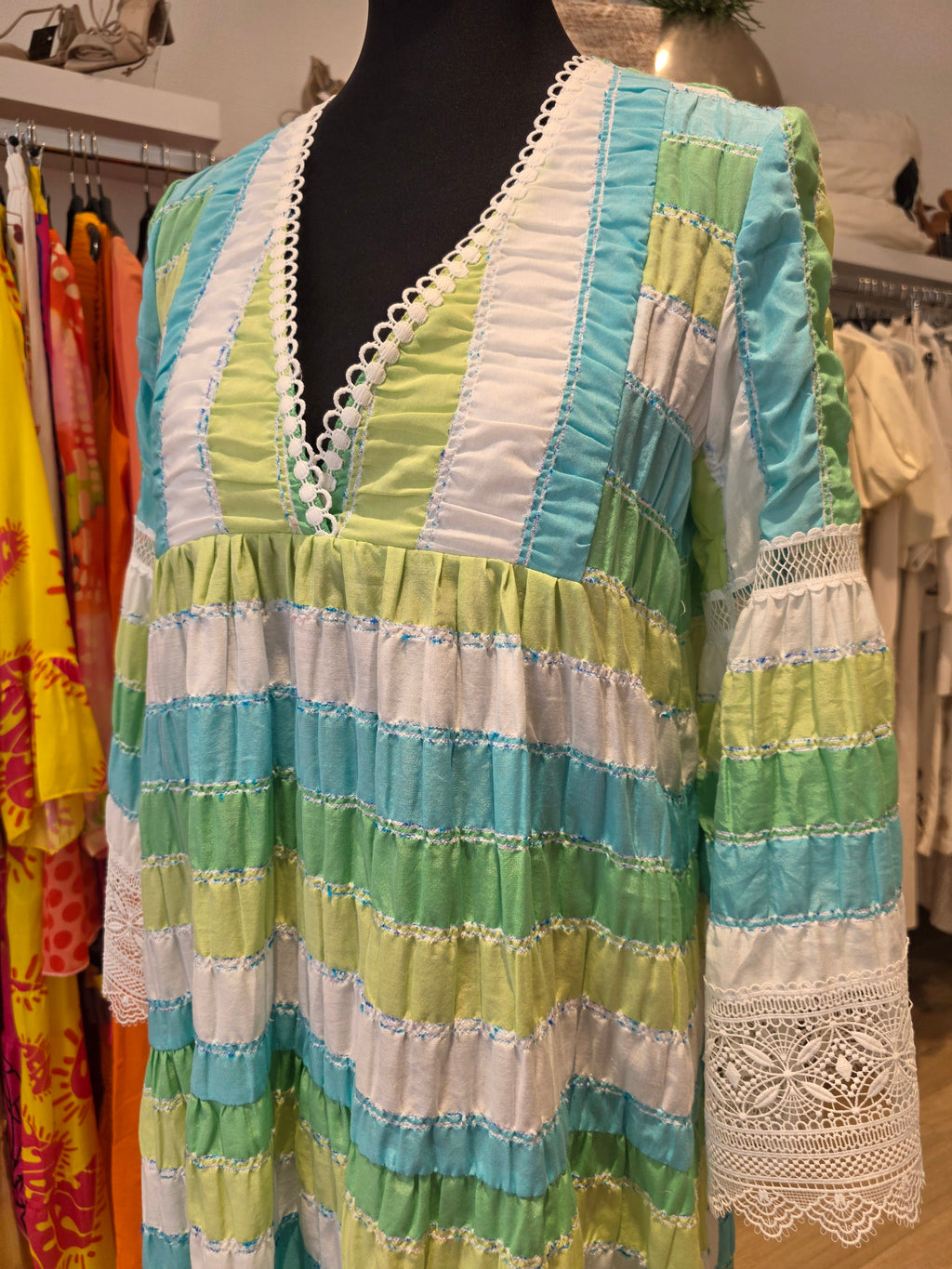 IBIZA STYLE HIPPIE LOOK MAXIKLEID GR38