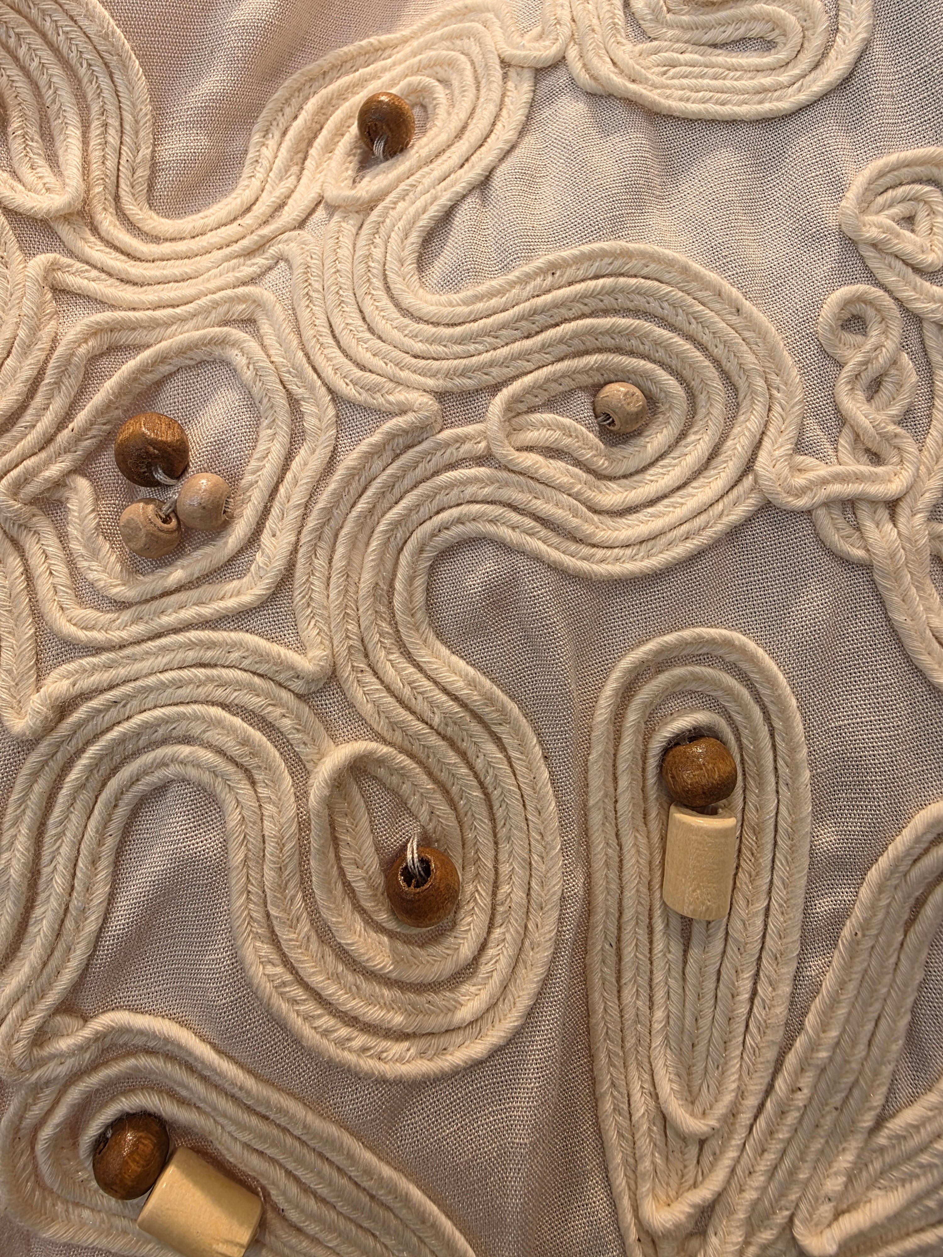BLUSE TUNIKA CREAM STICKEREI GR.40