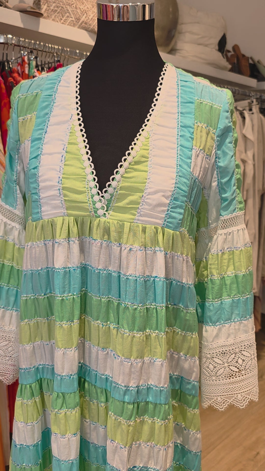 IBIZA STYLE HIPPIE LOOK MAXIKLEID GR38
